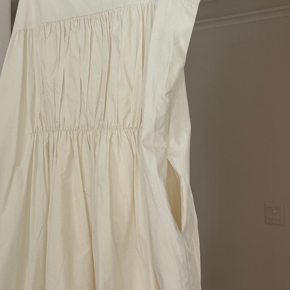 BLACK CRANE Ivory Curtain Cotton Dress - Size L - Picture 11 of 16